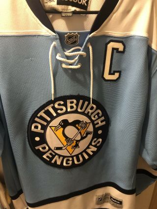 Blue Pittsburgh Penguins Sidney Crosby Reebok Jersey Sz Xl