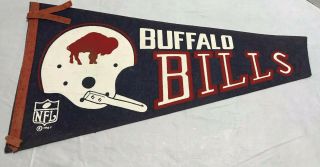 Vintage 1967 Buffalo Bills Nfl Football Sport Pennant Full Size