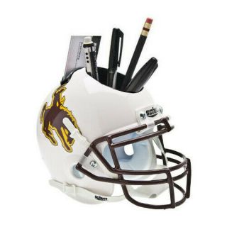 Wyoming Cowboys Ncaa Football Schutt Mini Helmet Desk Caddy