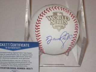 Dave Righetti (giants) Signed Official 2010 World Series Baseball W/ Beckett