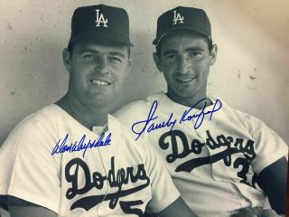 Sandy Koufax / Don Drysdale 8 X10 Autographed Signed Photo (hof Dodgers Reprint