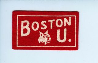 1940s - 1950 Boston Univ.  American Nut Chocolate College Football Mini Pennant