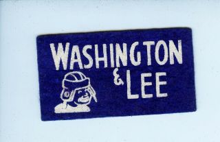 1940s - 1950 Washington & Lee American Nut Chocolate College Football Mini Pennant
