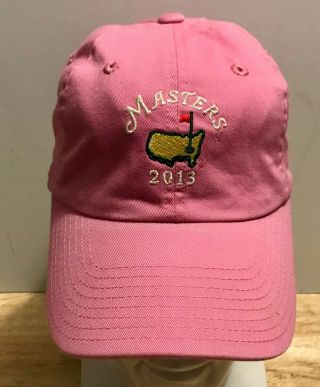 The Masters Golf Tournament Cap/hat Pink 2013 Adjustable