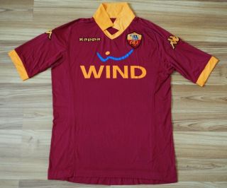 As Roma Italy Home Football Shirt 2012 - 2013 Jersey Maglia Camiseta Kappa Xlarge