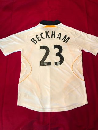 David Beckham 23 Adidas 2007/2008 La Galaxy Mls Soccer Jersey Adult Size M