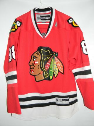 Chicago Blackhawks Kane 88 Red Reebok Jersey & Collectors / Size Small