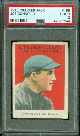 1915 Cracker Jack 155 Joe Connolly Psa 2