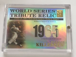 2003 Topps Tribute World Series Relics,  Tr - Hk,  Harmon Killebrew,  06/425,  Card