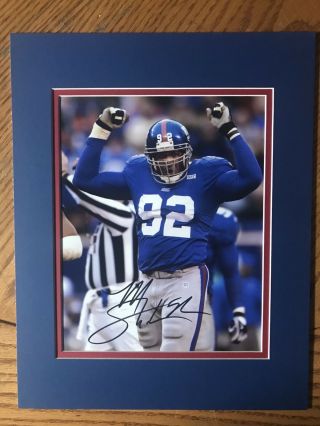 Michael Strahan Signed Autographed 8x10 Photo Giants Fits In 11x14 Frame.