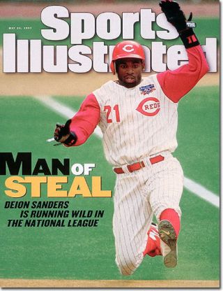 May 26,  1997 Deion Sanders Cincinnati Reds Sports Illustrated B
