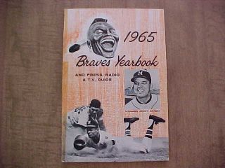 1965 Milwaukee Braves Baseball Yearbook And Press,  Radio & Tv Guide