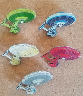 Little League Pin: 2009 Star Trek Little League Pin Set (5 Pins W/ Blinkers)