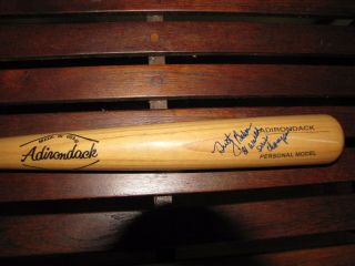 Dusty Baker Hand Signed Autographed Baseball Bat " 1981 World Series Champs "