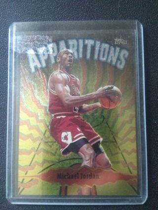 Michael Jordan 1998 - 99 Topps Apparitions Foil Insert Card A15