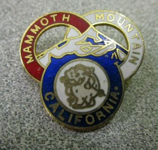 Vintage Mammoth Mountain,  California Ski Resort Hat/lapel Pin