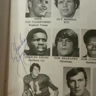 1973 ALL AMERICAN GAME Football Program LUBBOCK TX (Signed) 2