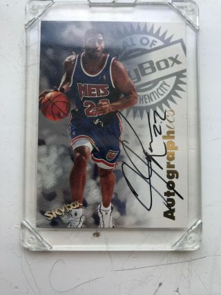 Jim Jackson 1996 - 97 Skybox Premium Autographics Autograph Auto Nets 144