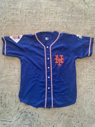 Vintage 90s York Mets Starter Baseball Jersey Men’s Medium