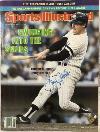 Graig Nettles Signed Sports Illustrated Cover - York Yankees Auto