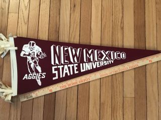 Vintage Mexico State Aggies Football Pennant Tassels