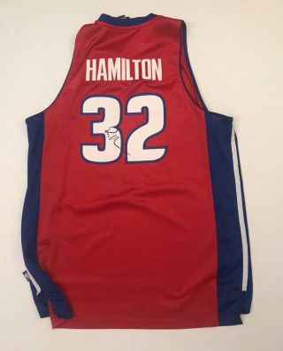 Richard Rip Hamilton Autographed Detroit Pistons Jersey Signed Auto Adidas XL 2
