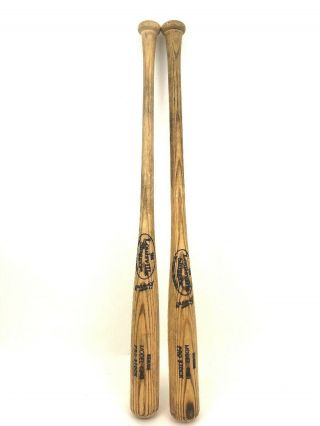 Retired Louisville Slugger Wooden Baseball Bats 33 " R161 & C243 Pro Stock