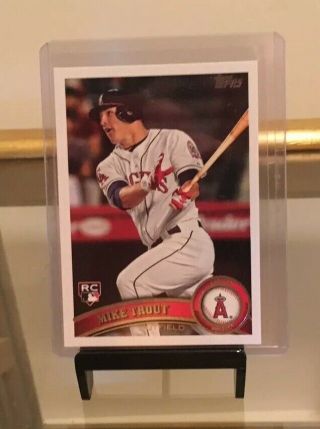 2011 Topps Update Us175 Mike Trout Angels Rc Rookie 1