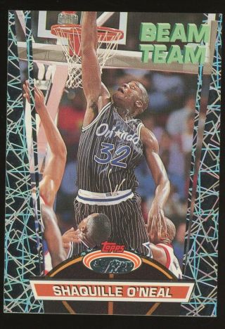 1992 - 93 Stadium Club Beam Team Members Only 21 Shaquille O 