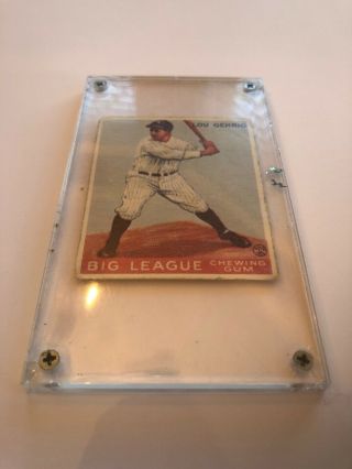 1933 Goudey Lou Gehrig Rookie Card,  160,  Big League,  Yankees,  Ungraded