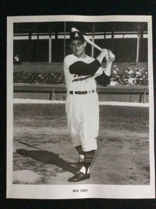 1958 8x10” B&w Photo Of Bob Cerv Kansas City Athletics