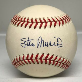 Stan Musial Single Signed Baseball Autographed Psa/dna 9 Auto Hof