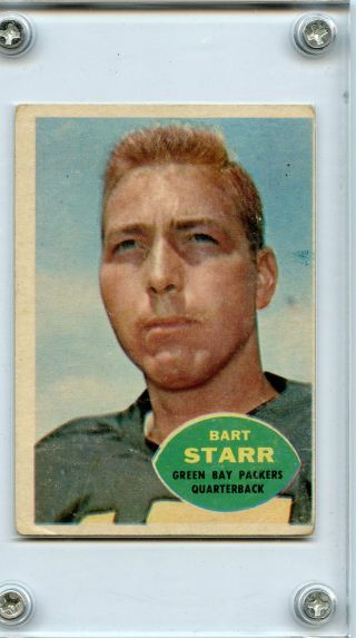 1960 Topps 51 Bart Starr Green Bay Packers - Hof