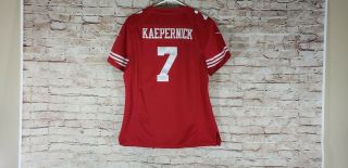 Women ' s Nike NFL San Francisco 49ers Colin Kaepernick Jersey Size Large L 7