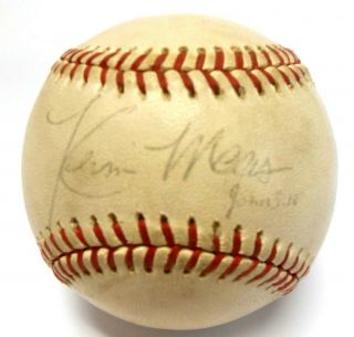 Kevin Maas Signed Auto Autographed Game Ball Baseball York Ny Yankees