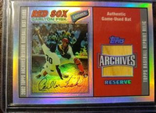 Topps Archive Reserve 02 Carlton Fisk Game -