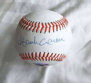 Hank Aaron Signed Rawlings Official League Ball W/ Hologram Ball