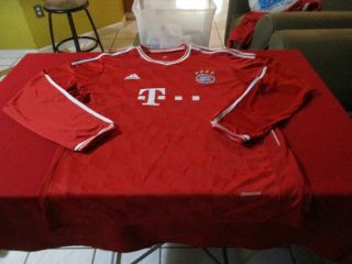 Mario Gotze 19 Fc Bayern Munich Adidas Long Sleeve Jersey Size Mens L Germany