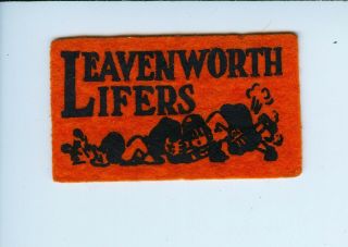 1940s - 50 Leavenworth Lifers American Nut Chocolate College Football Mini Pennant