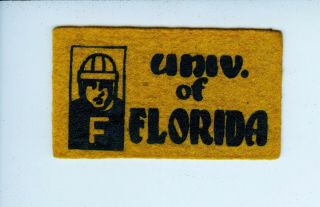 1940s - 1950 Univ.  Of Florida American Nut Chocolate College Football Mini Pennant