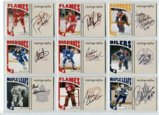 2004 - 05 Itg Franchises Canadian Autographs Pre Paul Reinhart Set Break