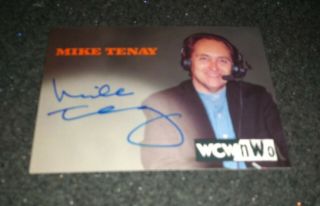 1998 Topps Wcw (world Championship Wrestling) Nwo Mike Tenay Autograph