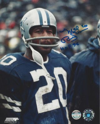 Dallas Cowboys & Hall Of Famer Mel Renfro Autographed 8x10 Photo Hof 96 Added