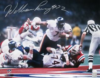 Bears William Perry Signed 16x20 Photo 1 Auto - Bowl Champ - Jsa