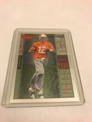 2000 Upper Deck Ultimate Victory Tom Brady Rookie Card 1758/2000 (non - Auto)