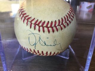 Darryl Strawberry Autograph On Official National League Charles Feeney Baseball