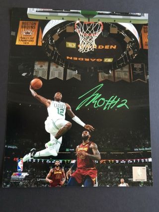 Terry Rozier Autographed 8 X 10 Photo Dunking Over Lebron