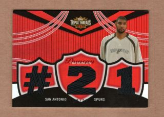 2006 - 07 Topps Triple Threads Relic /36 Ttr - 94 Tim Duncan Card