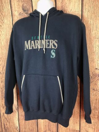 Vintage Seattle Mariners Hooded Sweatshirt Hoodie Size M Lee Sport