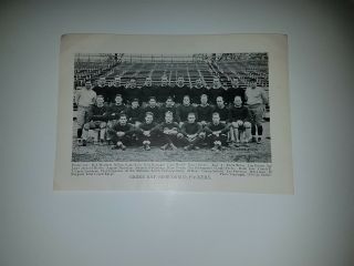 Green Bay Packers 1934 Football Team Picture Curly Lambeau Al Rose Lon Evans